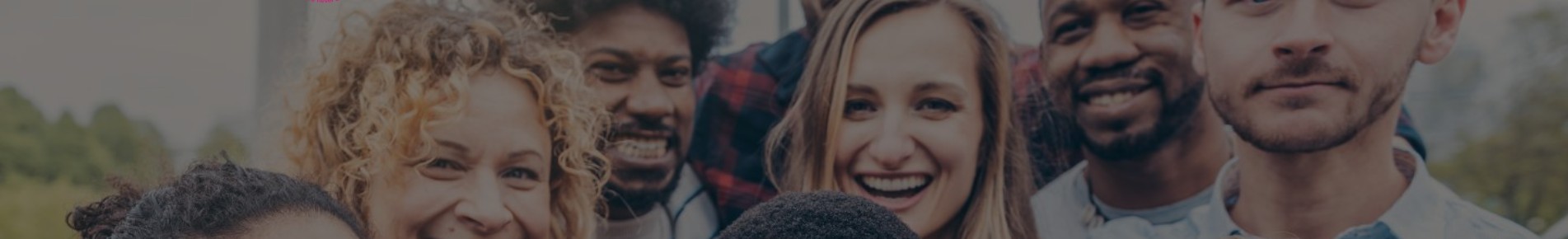 A row of smiling faces