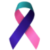 Thyroid Cancer awareness ribbon